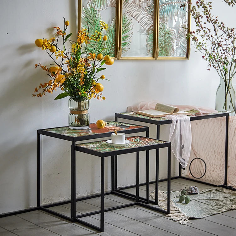 Stylish Tempered Glass Tea Table Set - Perfect for Modern Interiors hdst-4311