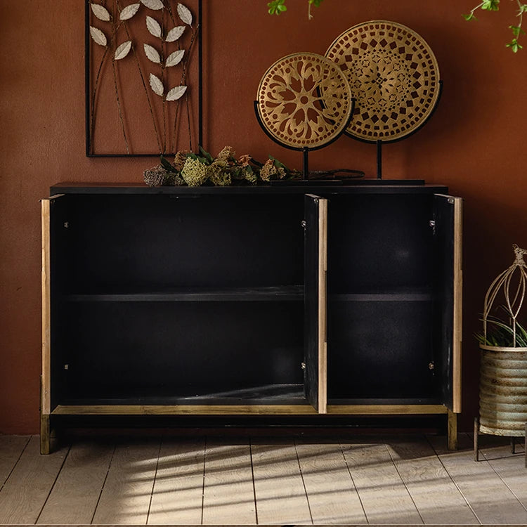 Stylish Solid Wood & Density Board Cabinet - Perfect for Elegant Home Decor hdst-4319