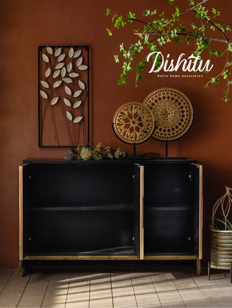 Stylish Solid Wood & Density Board Cabinet - Perfect for Elegant Home Decor hdst-4319