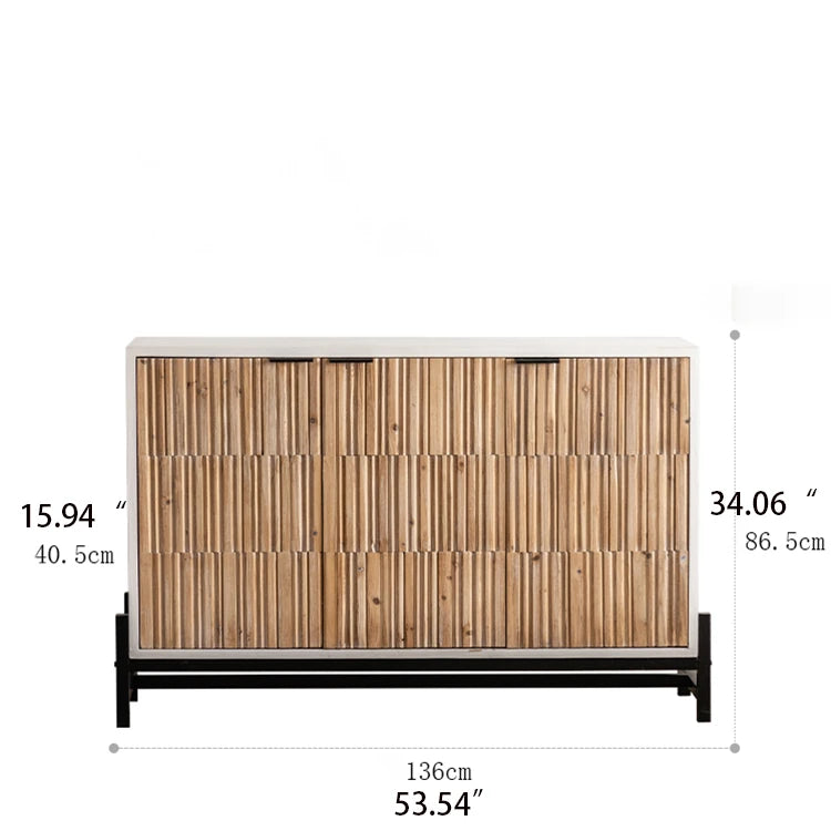 Stylish Solid Wood & Density Board Cabinet - Perfect for Elegant Home Decor hdst-4319