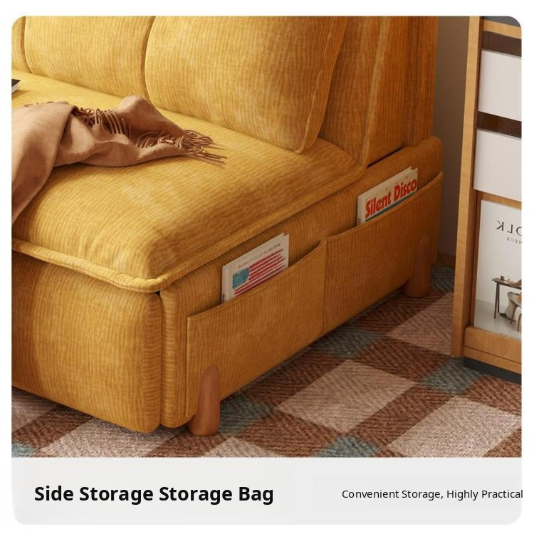 Power Reclining Sofa Bed, Extendable Fold-Out Sleeper Sofa for Small Spaces, Multifunctional Single or Loveseat Soft and Breathable Cotton-Linen Upholstery hemw-am-327