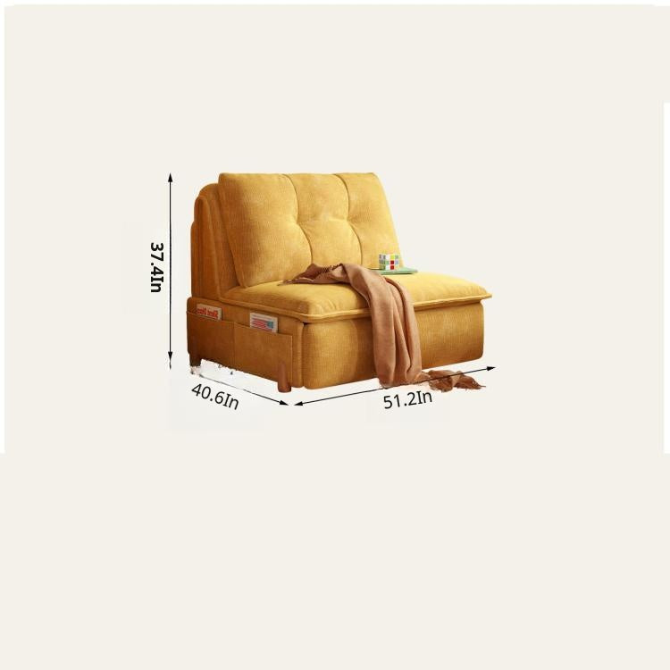 Power Reclining Sofa Bed, Extendable Fold-Out Sleeper Sofa for Small Spaces, Multifunctional Single or Loveseat Soft and Breathable Cotton-Linen Upholstery hemw-am-327