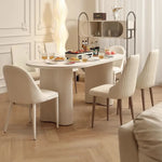 Modern Oval Marble Dining Table - Elegant Design for Chic Interiors hfcjp-4001