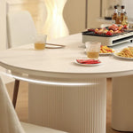 Modern Oval Marble Dining Table - Elegant Design for Chic Interiors hfcjp-4001