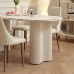 Modern Oval Marble Dining Table - Elegant Design for Chic Interiors hfcjp-4001