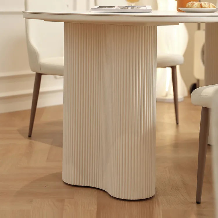 Modern Oval Marble Dining Table - Elegant Design for Chic Interiors hfcjp-4001