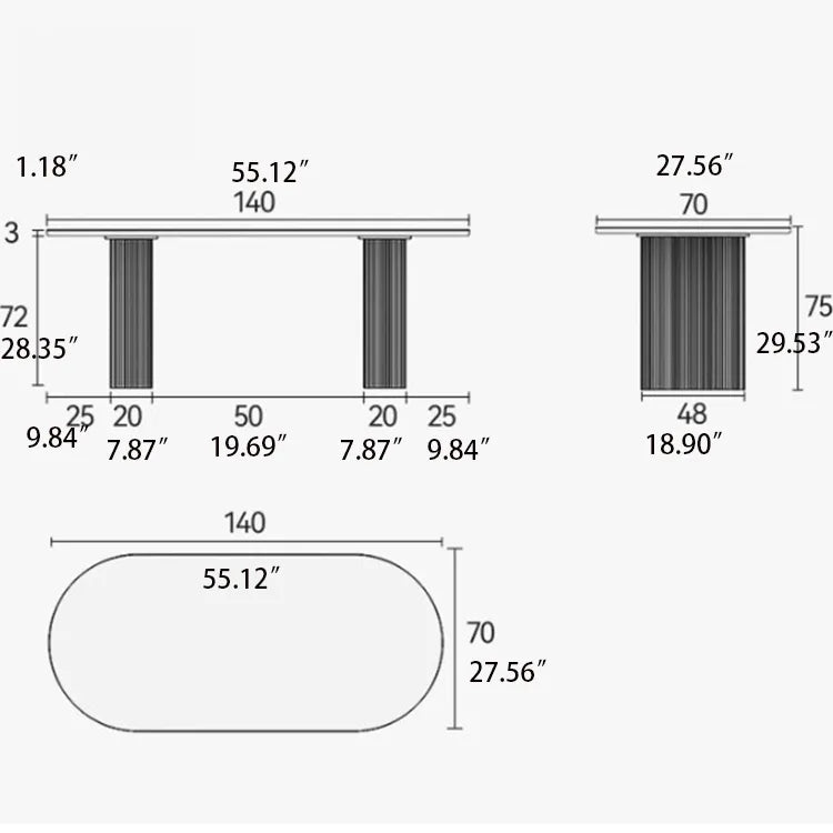 Modern Oval Marble Dining Table - Elegant Design for Chic Interiors hfcjp-4001