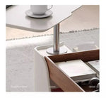 Modern Marble Coffee Table with Sleek Storage Design hfcjp-4003