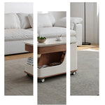 Modern Marble Coffee Table with Sleek Storage Design hfcjp-4003
