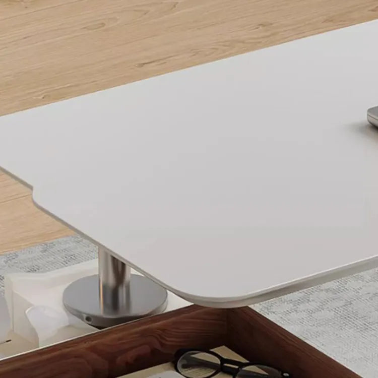 Modern Marble Coffee Table with Sleek Storage Design hfcjp-4003