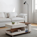 Modern Marble Coffee Table with Smart Storage and Sleek Design hfcjp-4004
