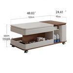 Modern Marble Coffee Table with Smart Storage and Sleek Design hfcjp-4004