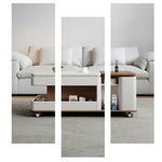 Modern Marble Coffee Table with Smart Storage and Sleek Design hfcjp-4004