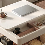 Modern Marble Coffee Table with Smart Storage and Sleek Design hfcjp-4004