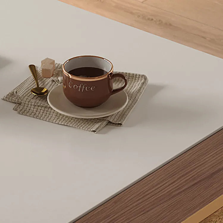 Modern Marble Coffee Table with Smart Storage and Sleek Design hfcjp-4004