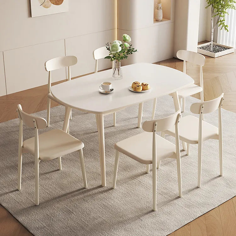 Marble Oak Dining Table – Durable Surface for Seamless Food Prep hfcjp-4005