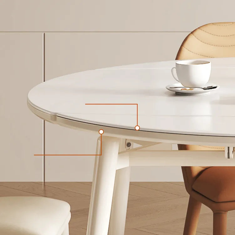 Marble Oak Dining Table – Durable Surface for Seamless Food Prep hfcjp-4005