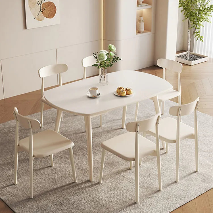 Marble Oak Dining Table – Durable Surface for Seamless Food Prep hfcjp-4005