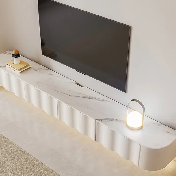 Sleek Marble TV Stand with Storage Drawers - Elegant Modern Design hfcjp-4006