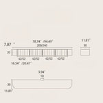 Sleek Marble TV Stand with Storage Drawers - Elegant Modern Design hfcjp-4006