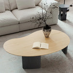 Sleek Red Oak Coffee Table - Modern Design for Stylish Living Rooms hfcjp-4013