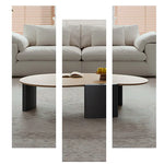 Sleek Red Oak Coffee Table - Modern Design for Stylish Living Rooms hfcjp-4013