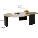 Sleek Red Oak Coffee Table - Modern Design for Stylish Living Rooms hfcjp-4013