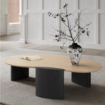 Sleek Red Oak Coffee Table - Modern Design for Stylish Living Rooms hfcjp-4013