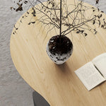 Sleek Red Oak Coffee Table - Modern Design for Stylish Living Rooms hfcjp-4013