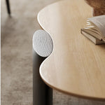 Sleek Red Oak Coffee Table - Modern Design for Stylish Living Rooms hfcjp-4013