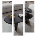 Stylish White Oak Coffee Table with Integrated Side Tray - Perfect for Modern Living Rooms hfcjp-4014