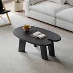 Stylish White Oak Coffee Table with Integrated Side Tray - Perfect for Modern Living Rooms hfcjp-4014