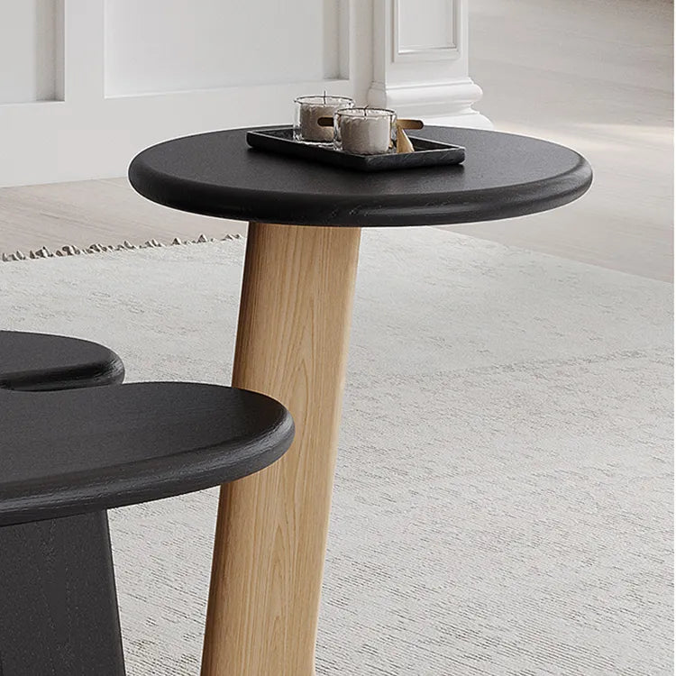 Stylish White Oak Coffee Table with Integrated Side Tray - Perfect for Modern Living Rooms hfcjp-4014