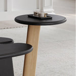 Stylish White Oak Coffee Table with Integrated Side Tray - Perfect for Modern Living Rooms hfcjp-4014