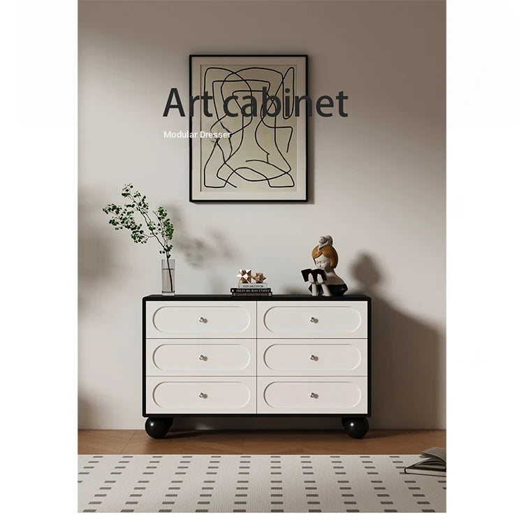 Modern Solid Wood Pine Multi-Layer Cabinet with Sleek Design and Spacious Storage hfgxc-4860