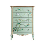 Elegant Pine Density Board Cabinet with Artistic Hand-Painted Design - Perfect Storage Solution for Your Home hfgxc-4866