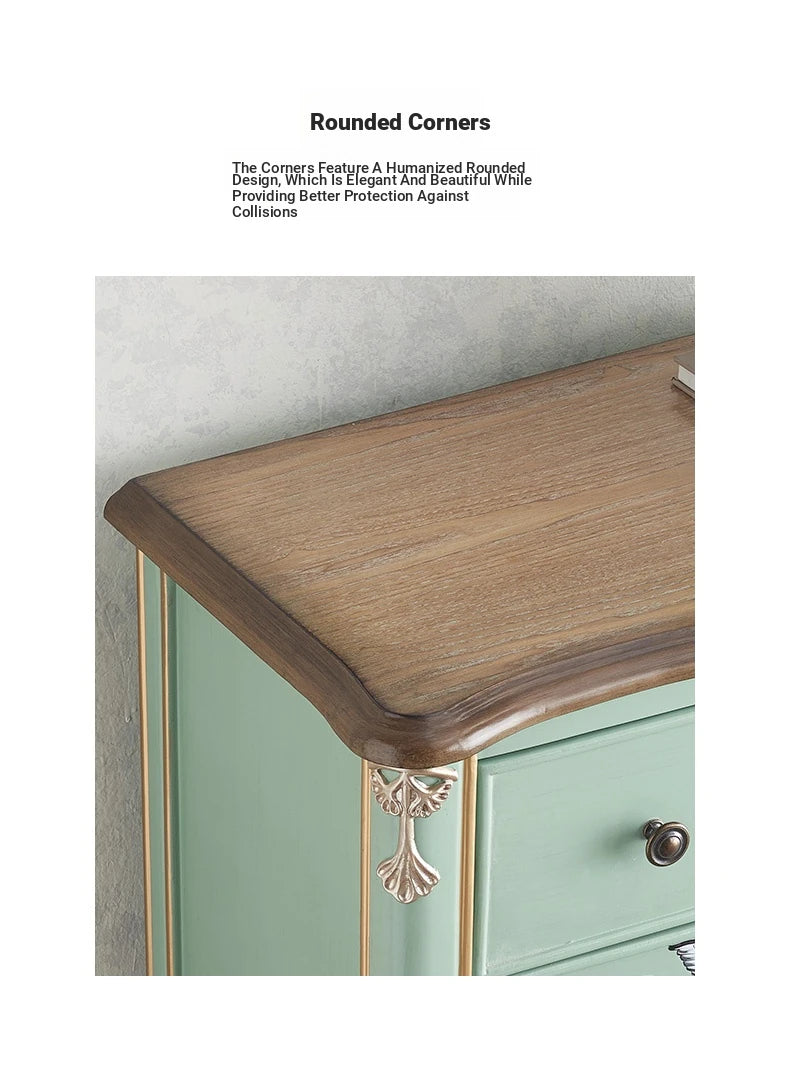 Elegant Pine Density Board Cabinet with Artistic Hand-Painted Design - Perfect Storage Solution for Your Home hfgxc-4866