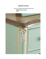 Elegant Pine Density Board Cabinet with Artistic Hand-Painted Design - Perfect Storage Solution for Your Home hfgxc-4866