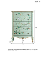 Elegant Pine Density Board Cabinet with Artistic Hand-Painted Design - Perfect Storage Solution for Your Home hfgxc-4866