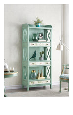 Charming Pine Density Board Cabinet with Floral Accents - Stylish Storage Solution for Any Room hfgxc-4867
