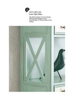 Charming Pine Density Board Cabinet with Floral Accents - Stylish Storage Solution for Any Room hfgxc-4867