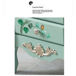 Elegant Vintage Green Cabinet with Decorative Bird and Floral Design – Stylish Storage Solution for Every Room hfgxc-4869