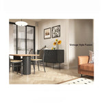 Sleek Modern Cabinet with Geometric Design – Durable Density Board Storage Solution for Stylish Living Spaces hfgxc-4872