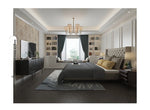 Sleek Modern Cabinet with Geometric Design – Durable Density Board Storage Solution for Stylish Living Spaces hfgxc-4872
