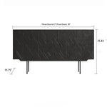 Sleek Modern Cabinet with Geometric Design – Durable Density Board Storage Solution for Stylish Living Spaces hfgxc-4872