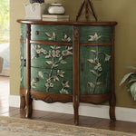 Charming Floral-Decorated Cabinet with Spacious Drawers - Stylish Density Board Storage Solution for Home Décor hfgxc-4877