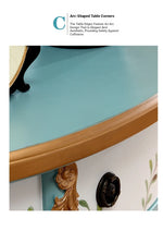 Charming Floral-Decorated Cabinet with Spacious Drawers - Stylish Density Board Storage Solution for Home Décor hfgxc-4877