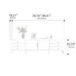 Modern TV Cabinet with Storage - Pine Multi-Layer Board Design for Stylish Living Room hgl-4333