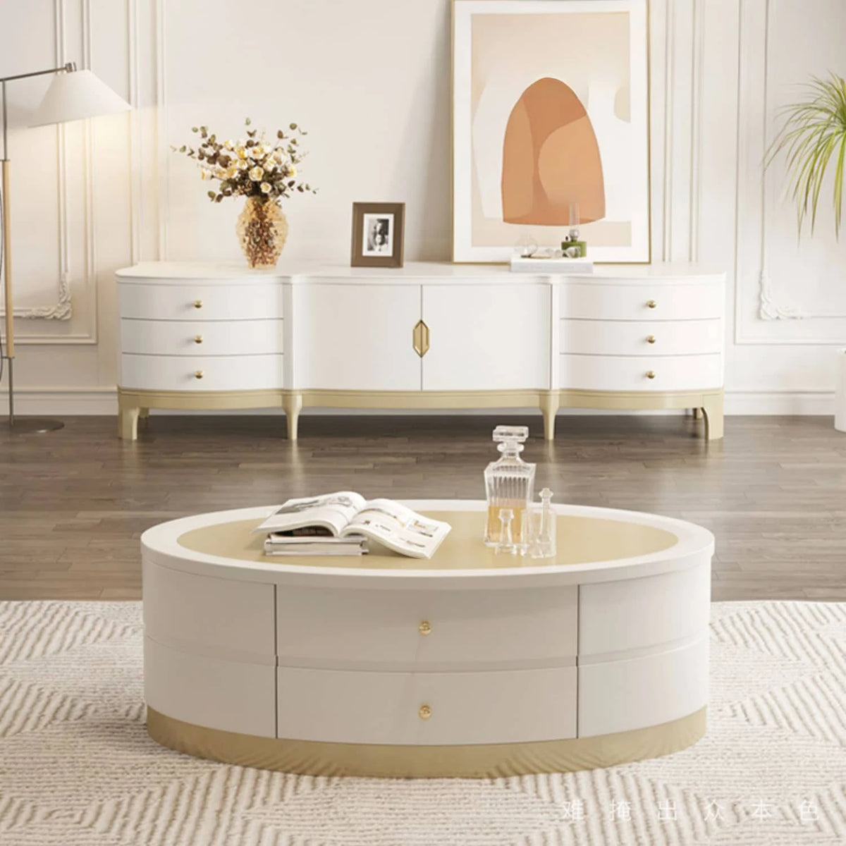 Modern Pine and Glass Tea Table - Stylish and Functional Centerpiece for Your Living Room hgl-4334