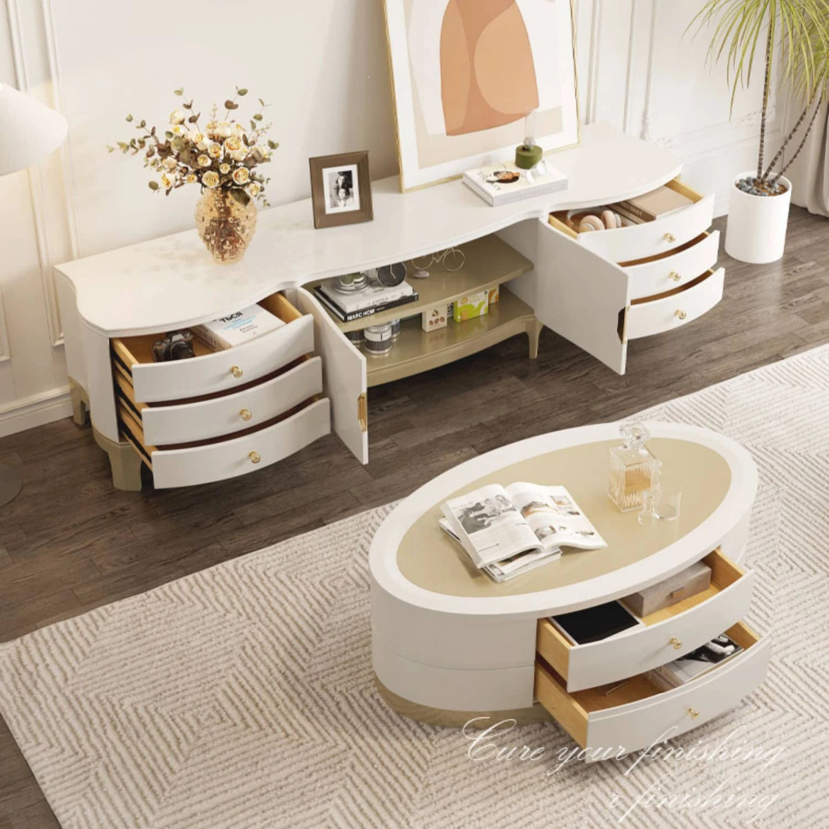 Modern Pine and Glass Tea Table - Stylish and Functional Centerpiece for Your Living Room hgl-4334